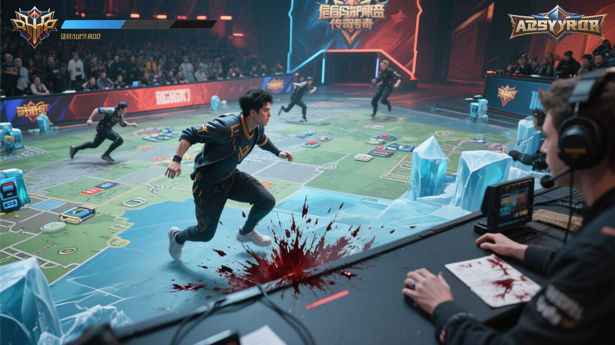 后排守护者传奇般移动细节
有一次比赛结束前残血逃